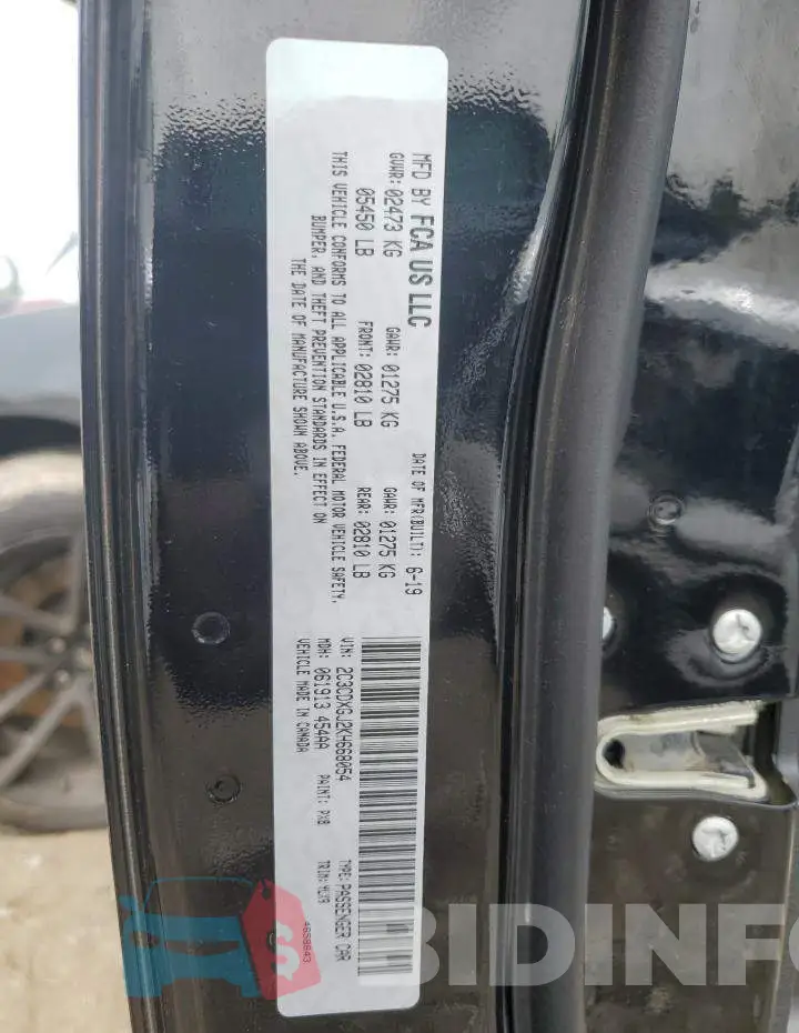 2C3CDXGJ2KH668054 Photo# 12