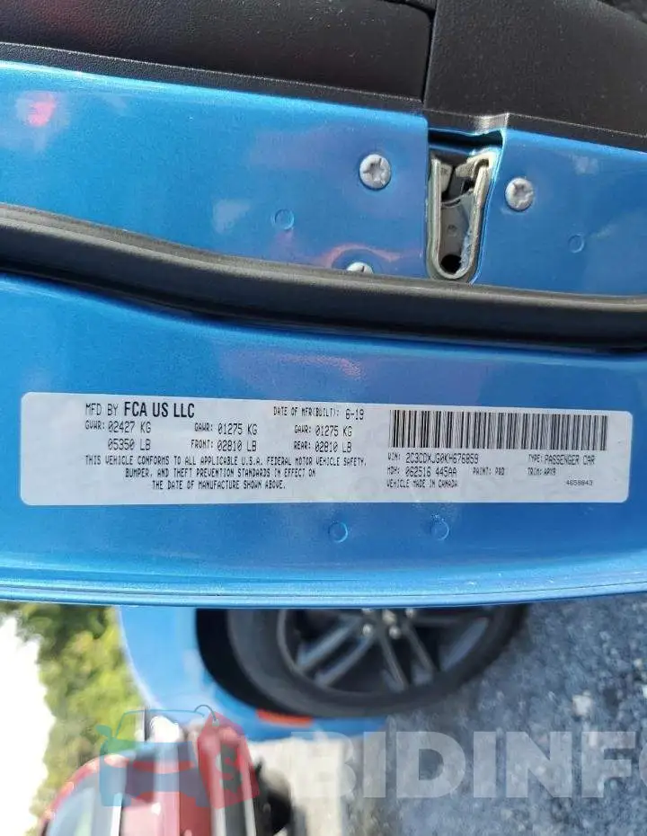 2C3CDXJG0KH676859 Photo# 13