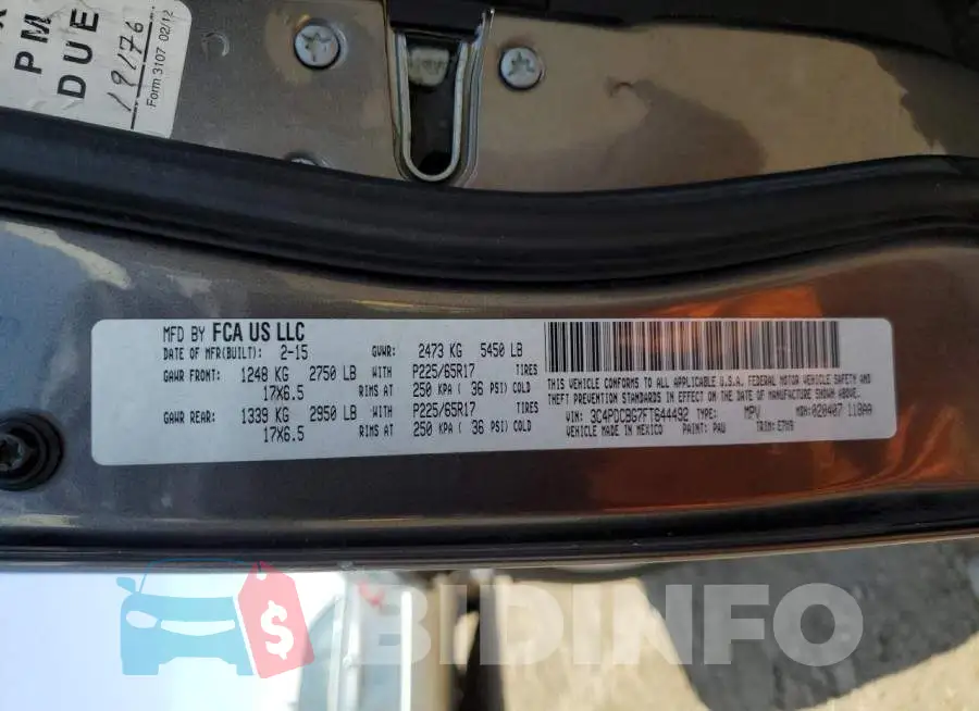 3C4PDCBG7FT644492 Photo# 13
