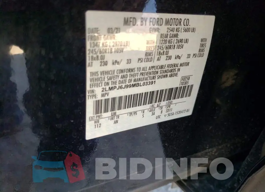 2LMPJ6J99MBL03391 Photo# 13