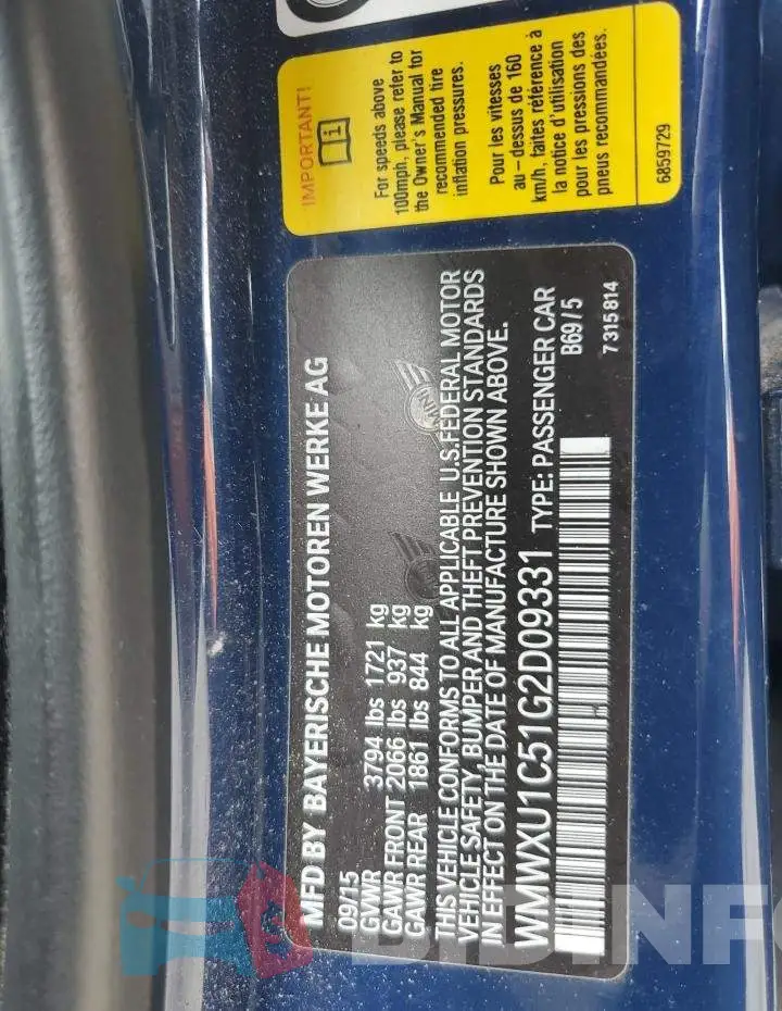 WMWXU1C51G2D09331 Photo# 12