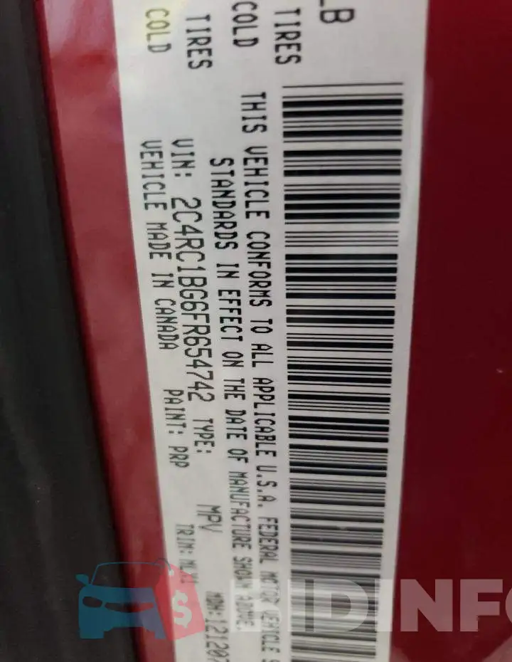 2C4RC1BG6FR654742 Photo# 13