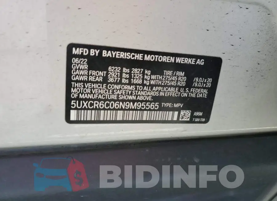 5UXCR6C06N9M95565 Photo# 12