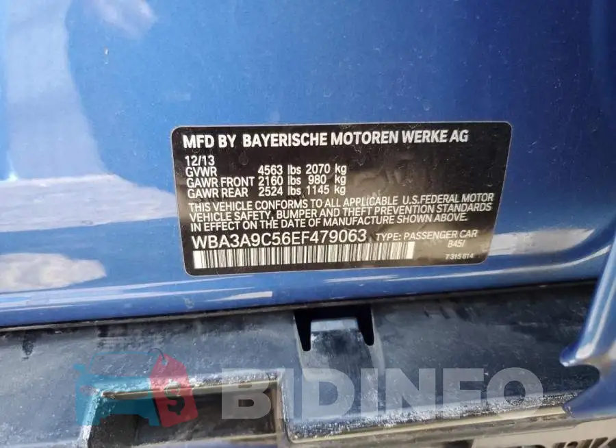 WBA3A9C56EF479063 Photo# 12