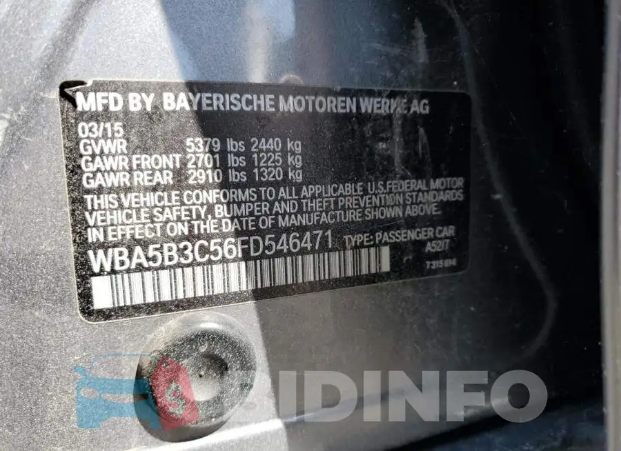 WBA5B3C56FD546471 Photo# 12
