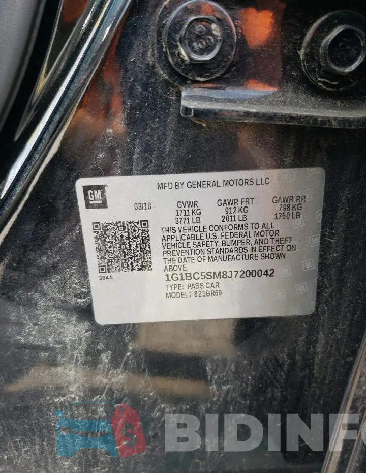 1G1BC5SM8J7200042 Photo# 12