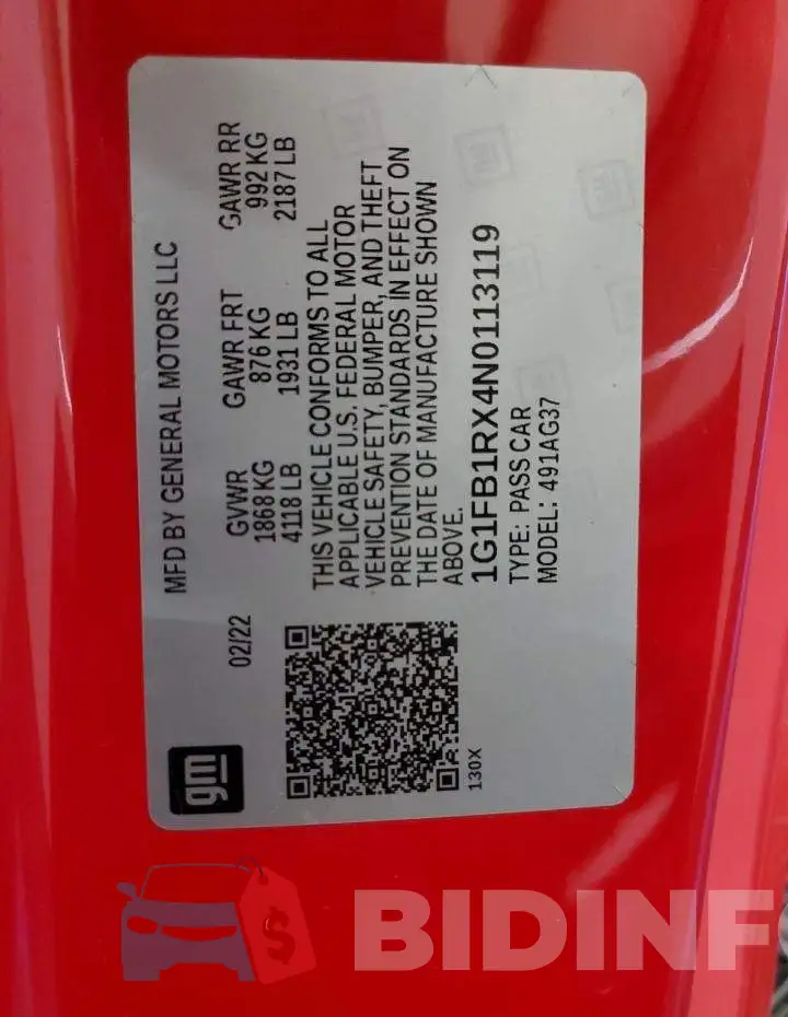 1G1FB1RX4N0113119 Photo# 12