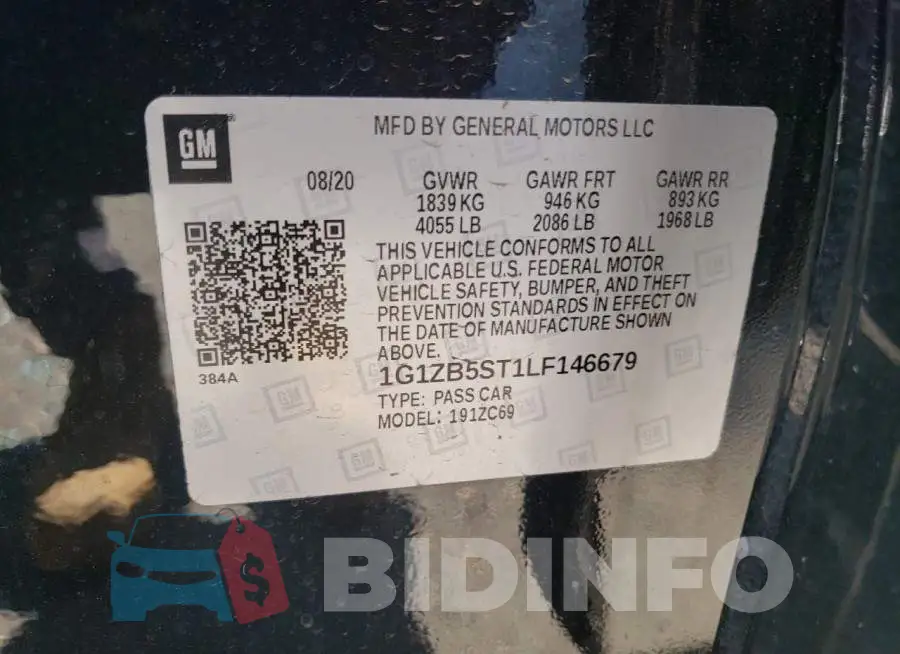 1G1ZB5ST1LF146679 Photo# 12