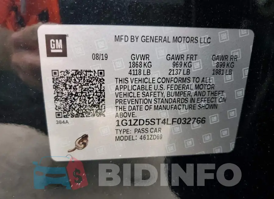 1G1ZD5ST4LF032766 Photo# 12