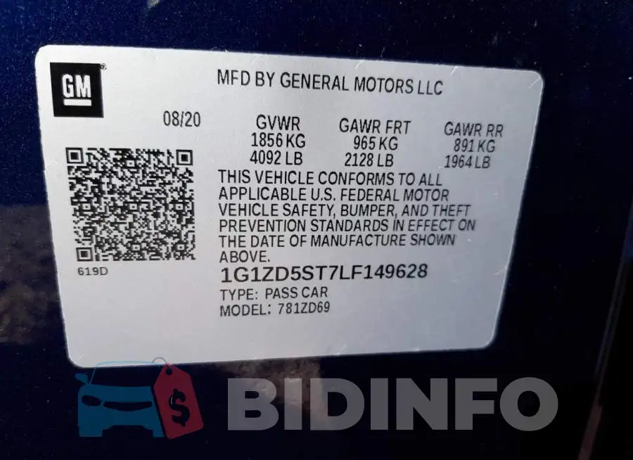1G1ZD5ST7LF149628 Photo# 12