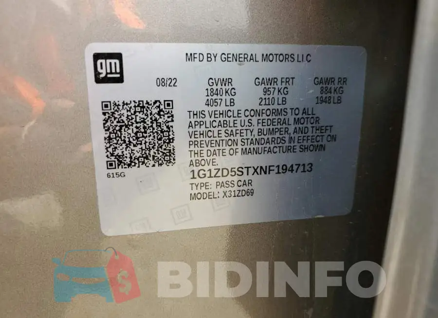 1G1ZD5STXNF194713 Photo# 12