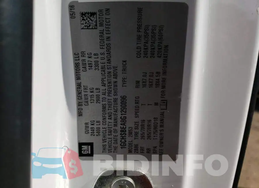 1GCHSBEA8G1290096 Photo# 12