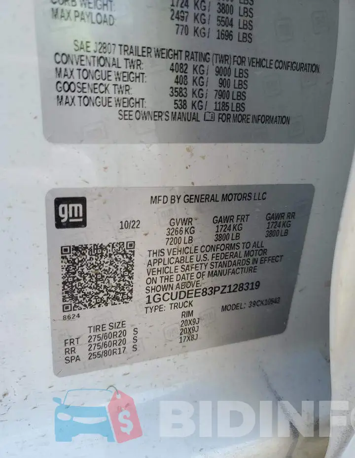 1GCUDEE83PZ128319 Photo# 13