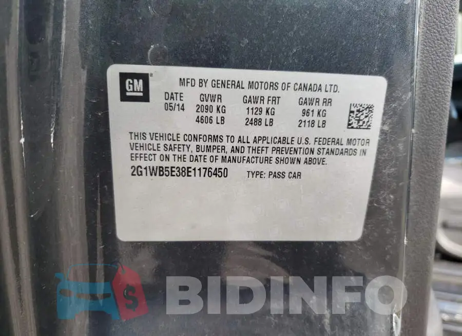 2G1WB5E38E1176450 Photo# 12