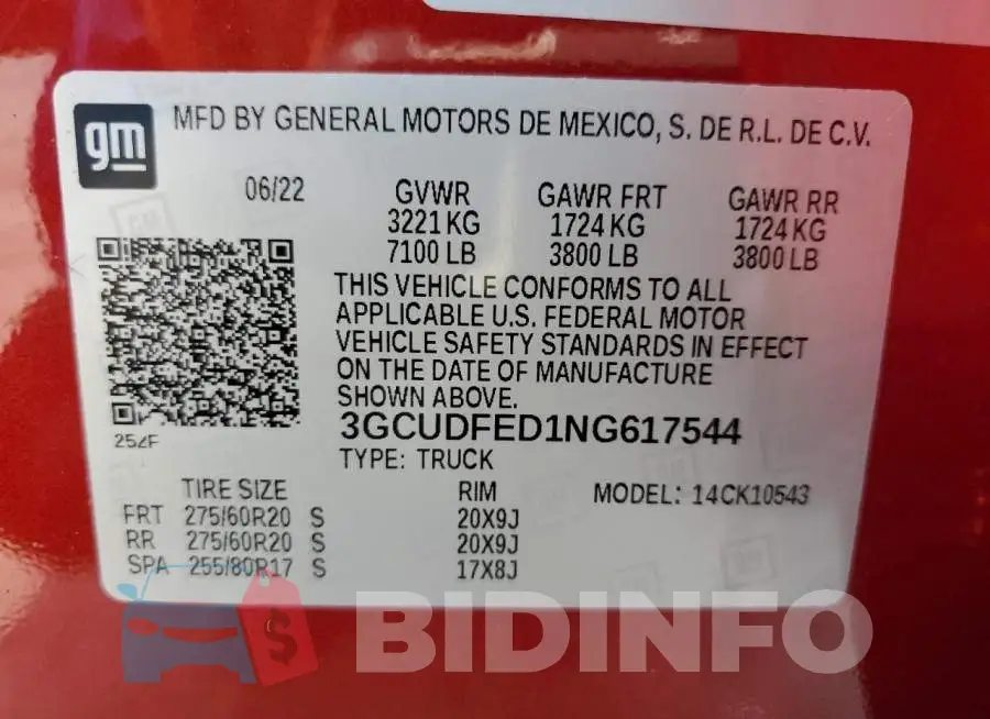 3GCUDFED1NG617544 Photo# 12