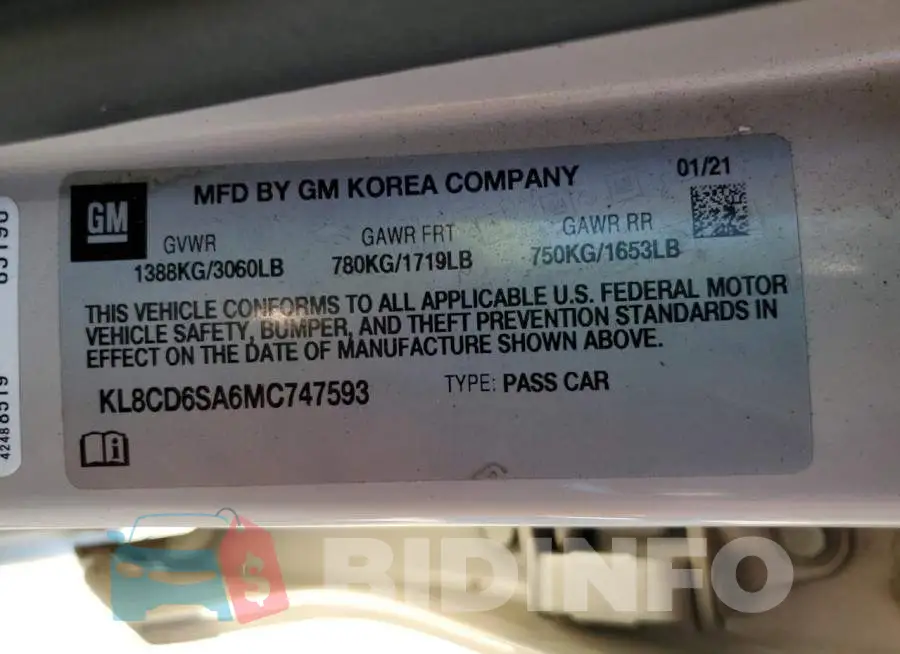 KL8CD6SA6MC747593 Photo# 12