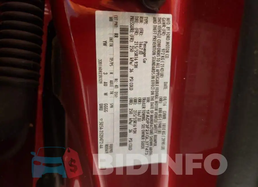 1FADP3F2XGL377473 Photo# 12