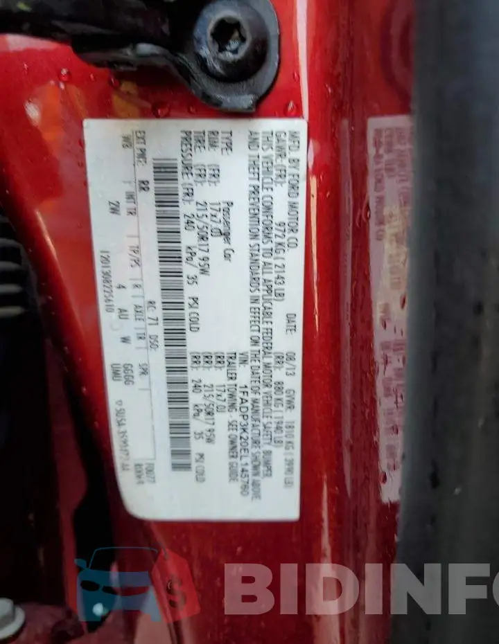1FADP3K20EL145760 Photo# 13