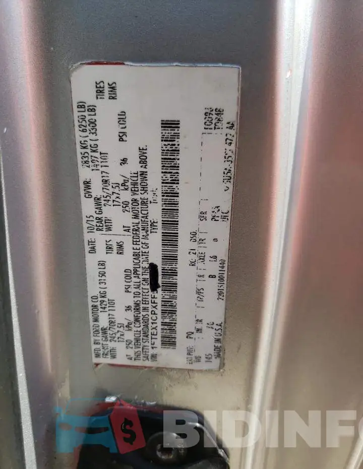 1FTEX1CP0HFC49939 Photo# 12