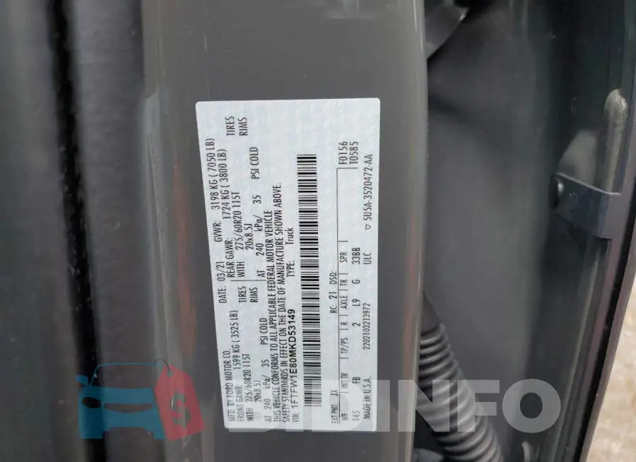 1FTFW1E80MKD53149 Photo# 13