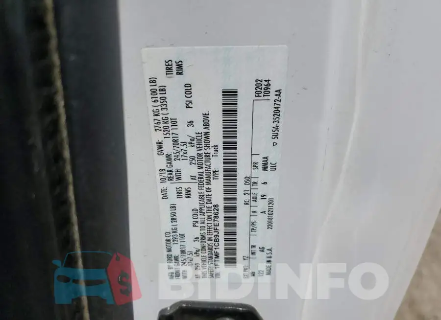 1FTMF1CB9JFE78628 Photo# 12