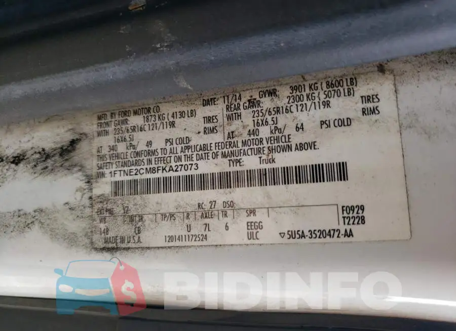 1FTNE2CM8FKA27073 Photo# 12