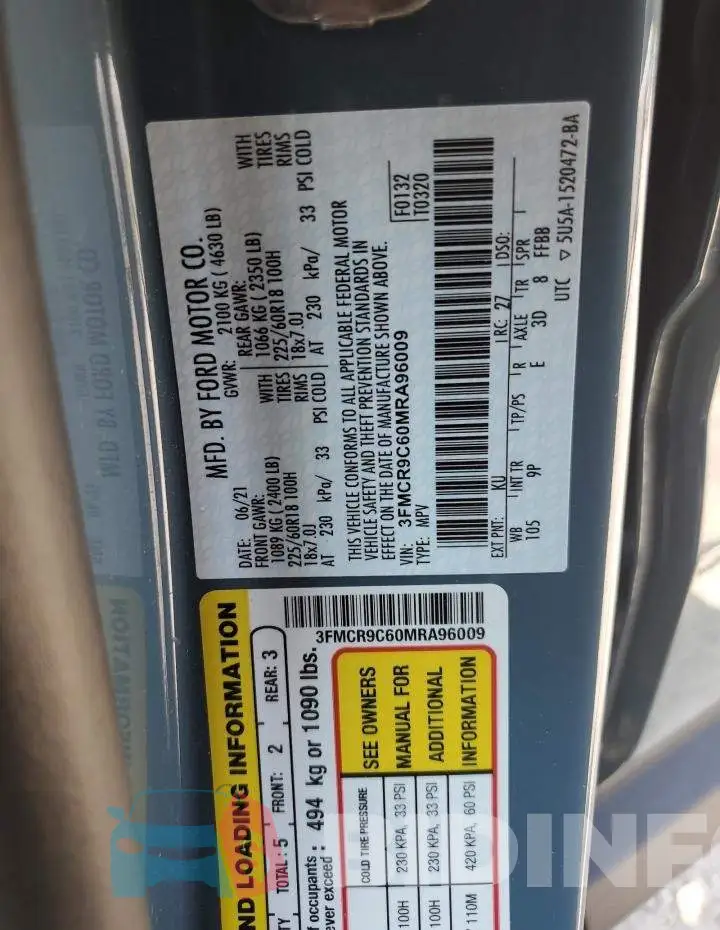 3FMCR9C60MRA96009 Photo# 13