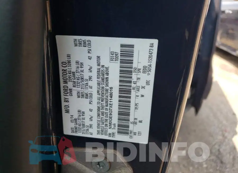 NM0GE9G7XE1148016 Photo# 14
