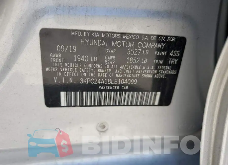 3KPC24A68LE104099 Photo# 12