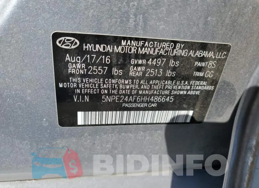 5NPE24AF6HH486645 Photo# 12