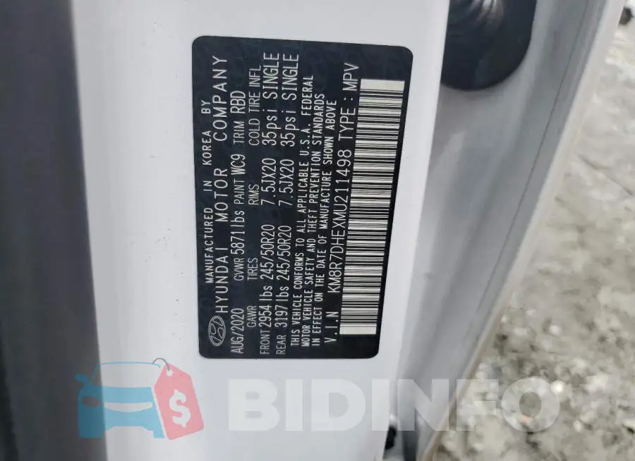 KM8R7DHEXMU211498 Photo# 13