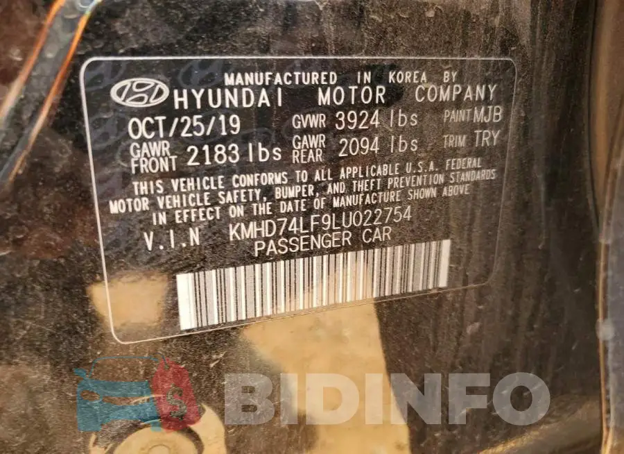 KMHD74LF9LU022754 Photo# 12