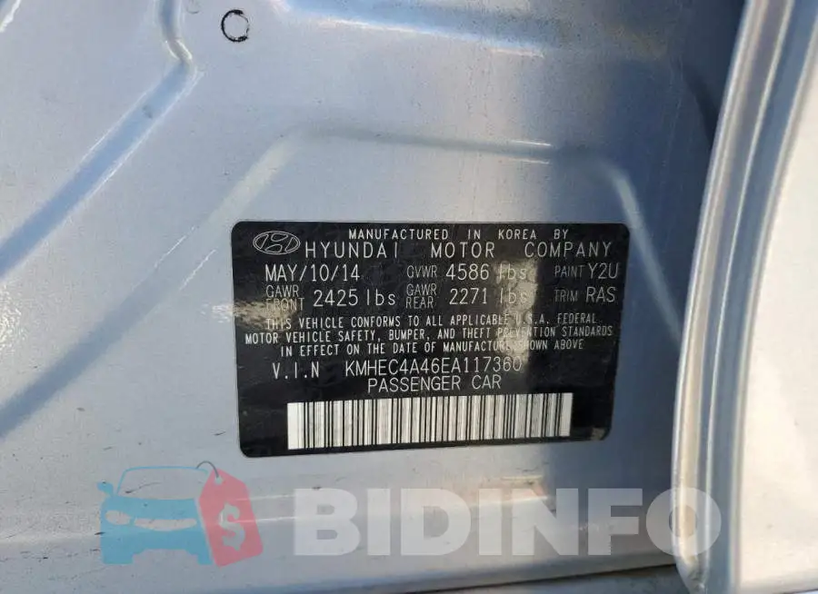 KMHEC4A46EA117360 Photo# 12