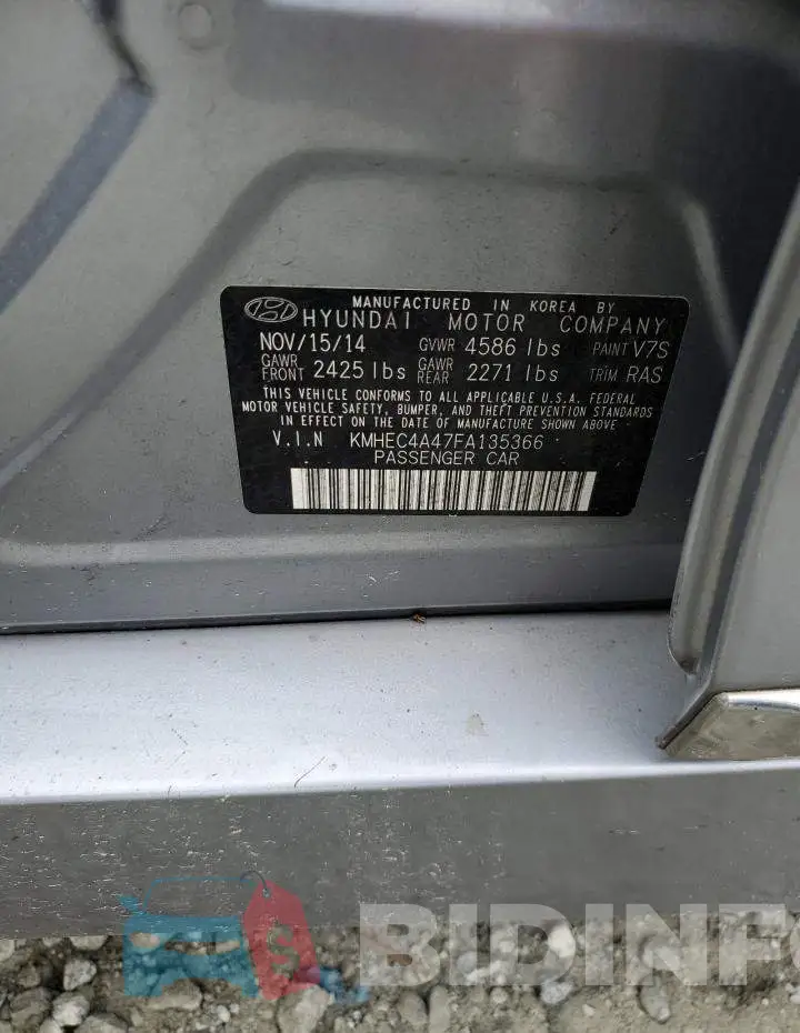 KMHEC4A47FA135366 Photo# 13