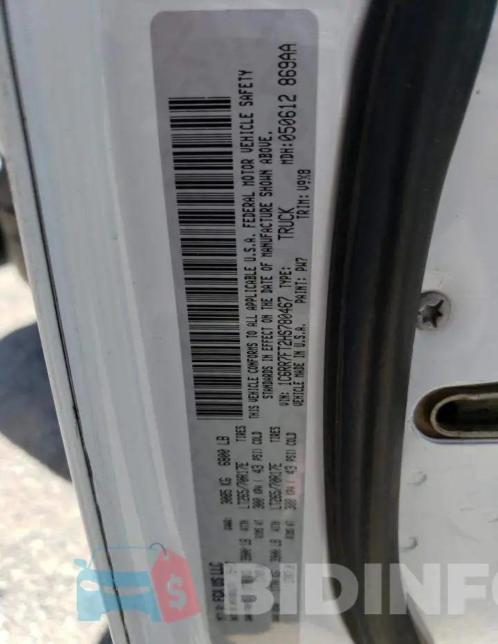 1C6RR7FT2HS780467 Photo# 12