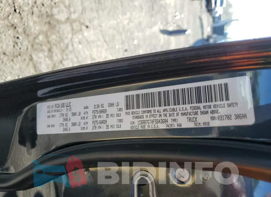 1C6RR7GT0FS643684 Photo# 12