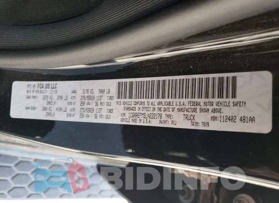 1C6RREFM5LN222178 Photo# 13