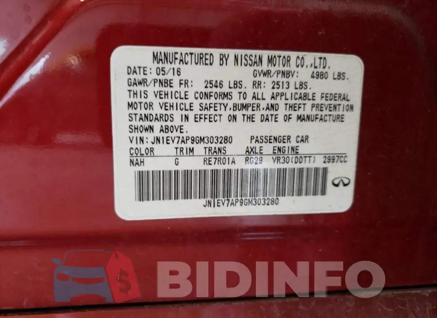 JN1EV7AP9GM303280 Photo# 12