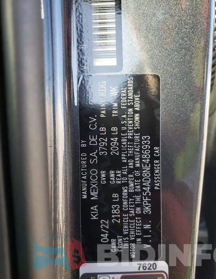 3KPF54AD8NE486933 Photo# 10