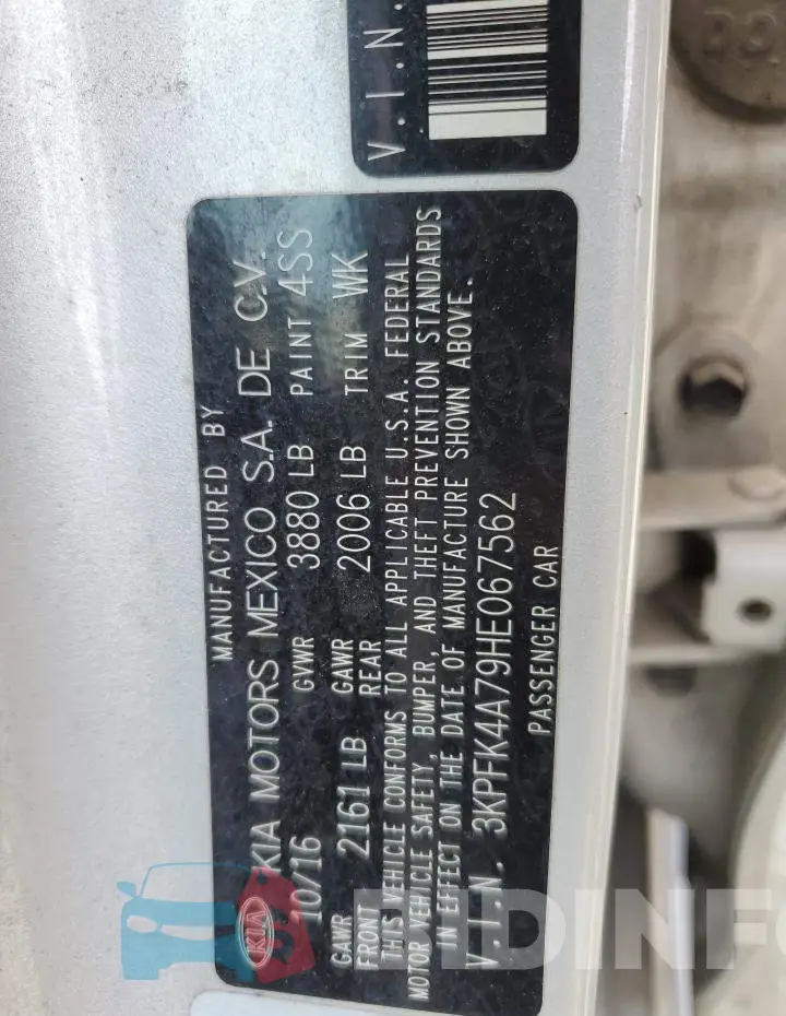 3KPFK4A79HE067562 Photo# 12