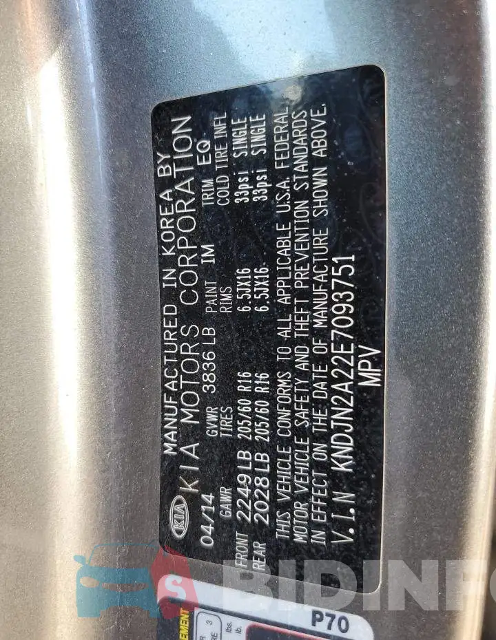 KNDJN2A22E7093751 Photo# 13