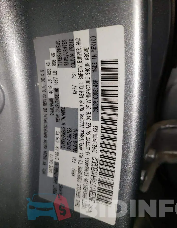 3MZBN1V74HM150902 Photo# 12
