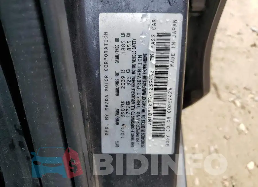 JM1BM1K75F1239432 Photo# 12