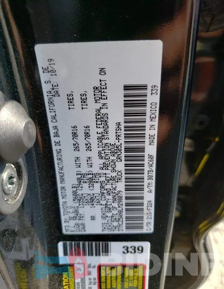 3TMCZ5AN8LM298079 Photo# 12