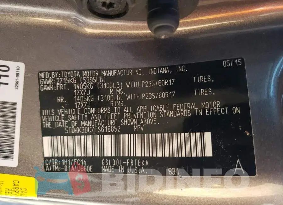 5TDKK3DC7FS618852 Photo# 13