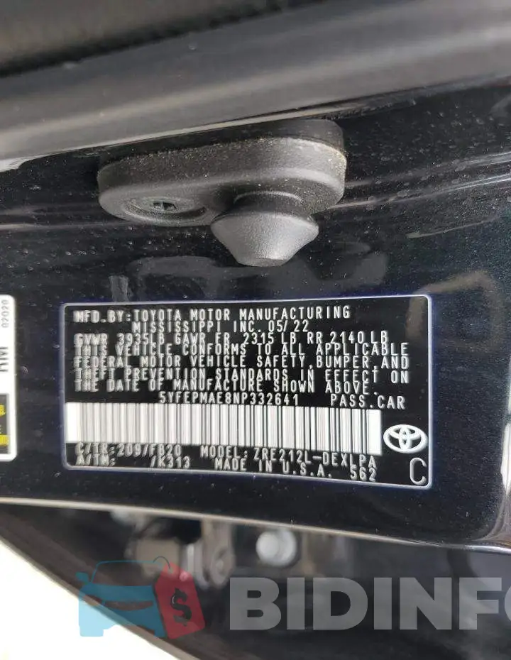 5YFEPMAE8NP332641 Photo# 12