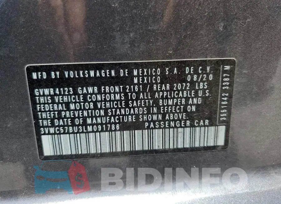 3VWC57BU3LM091786 Photo# 12