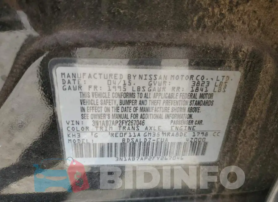 3N1AB7AP2FY267046 Photo# 12