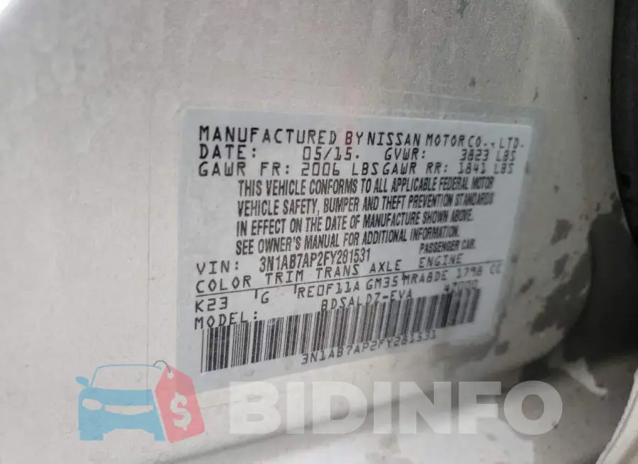 3N1AB7AP2FY281531 Photo# 12