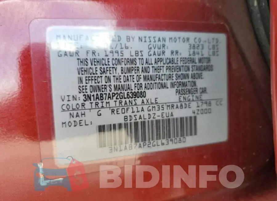 3N1AB7AP2GL639080 Photo# 12